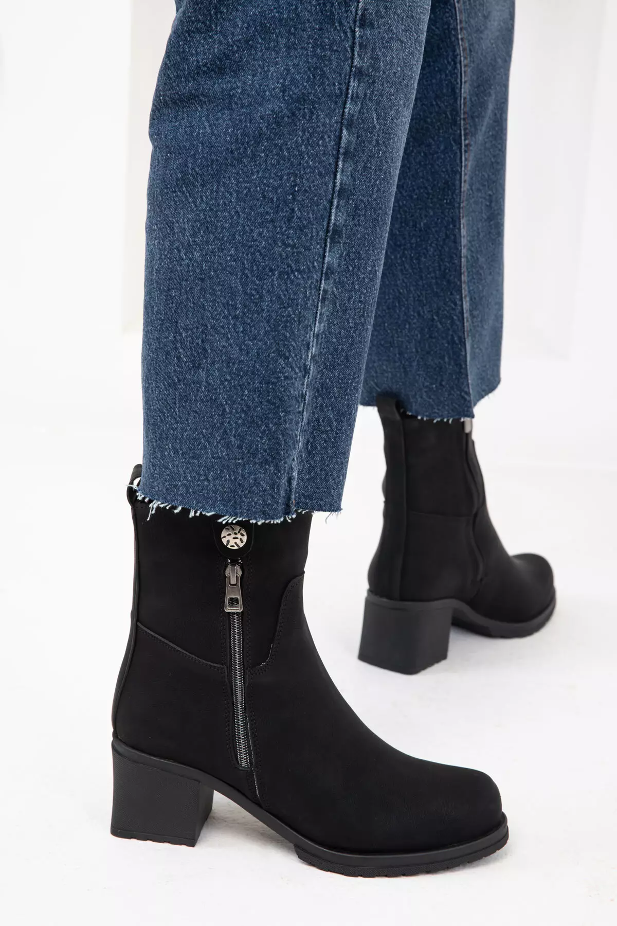 Black Matte Women's Boots & Booties 20045