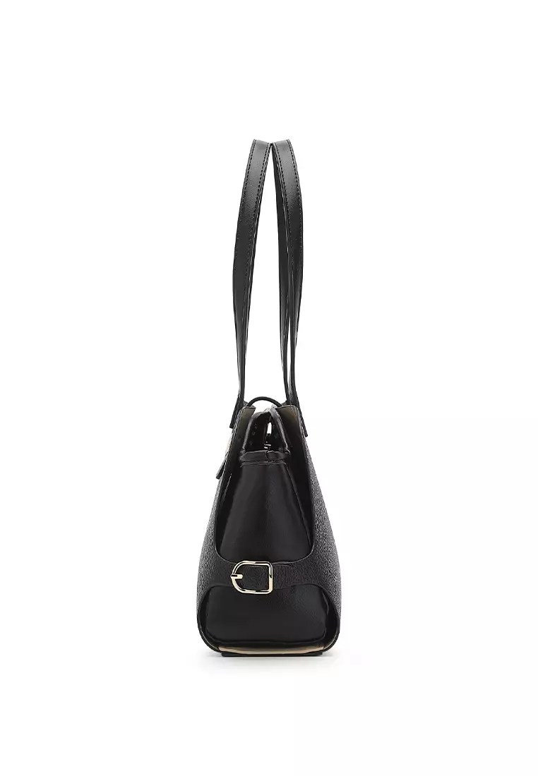 Women's Shoulder Bag / Top Handle Bag - Black