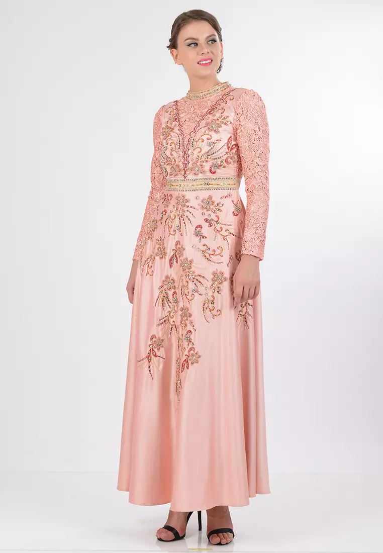 Bibiq Gamis Brokat Satin