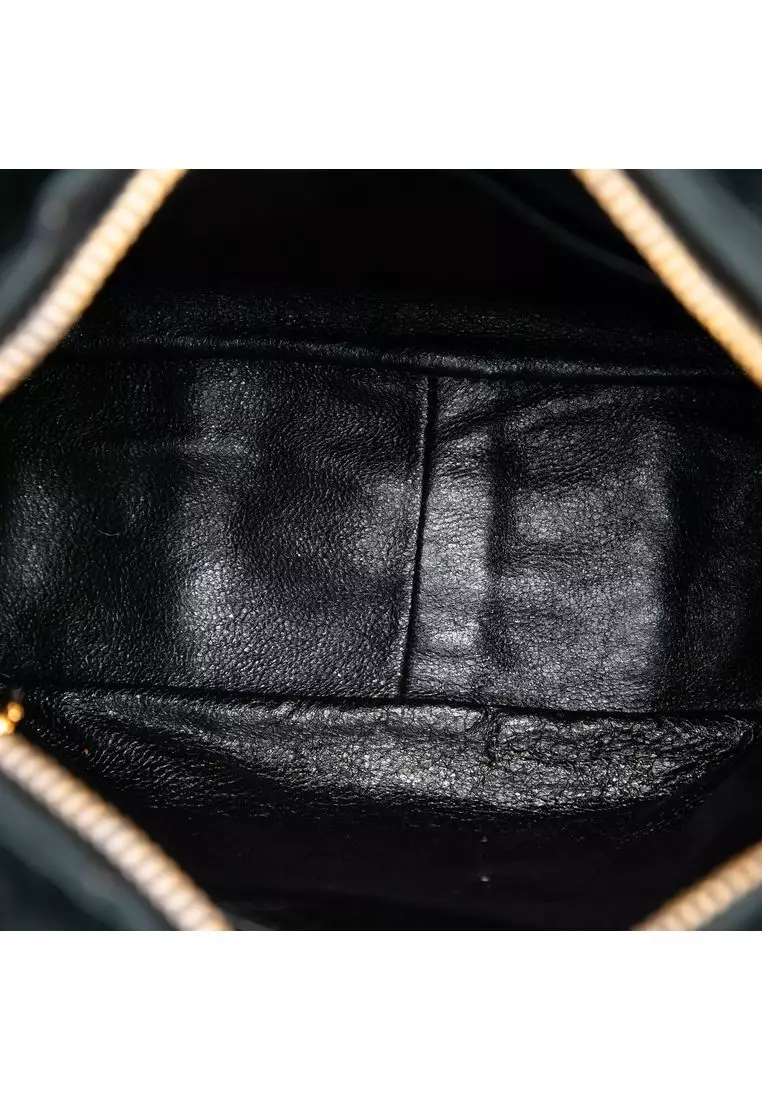 Pre-Loved Chanel Cc Quilted Velvet Handbag