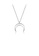 Glamorousky silver 925 Sterling Silver Simple Fashion Moon Pendant with Necklace D6BFCAC468B8C9GS_1