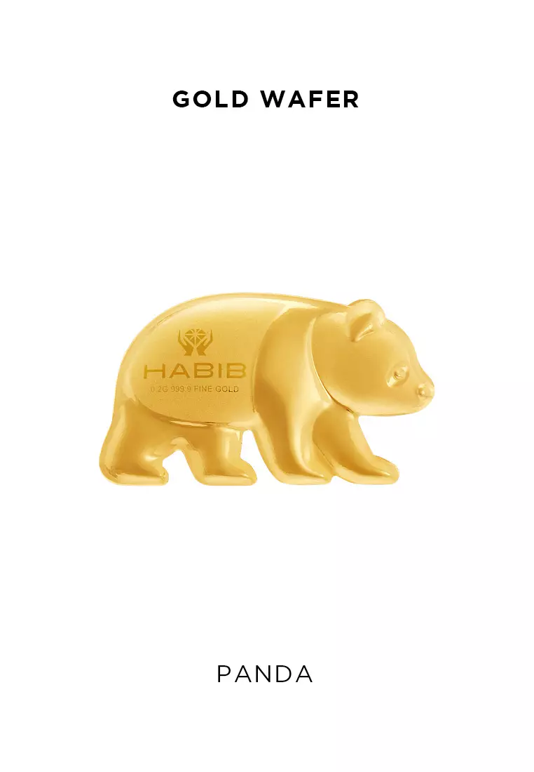 HABIB x Zoo Negara Collection 2025 (Panda) | 999.9 Gold Wafer (0.20g)
