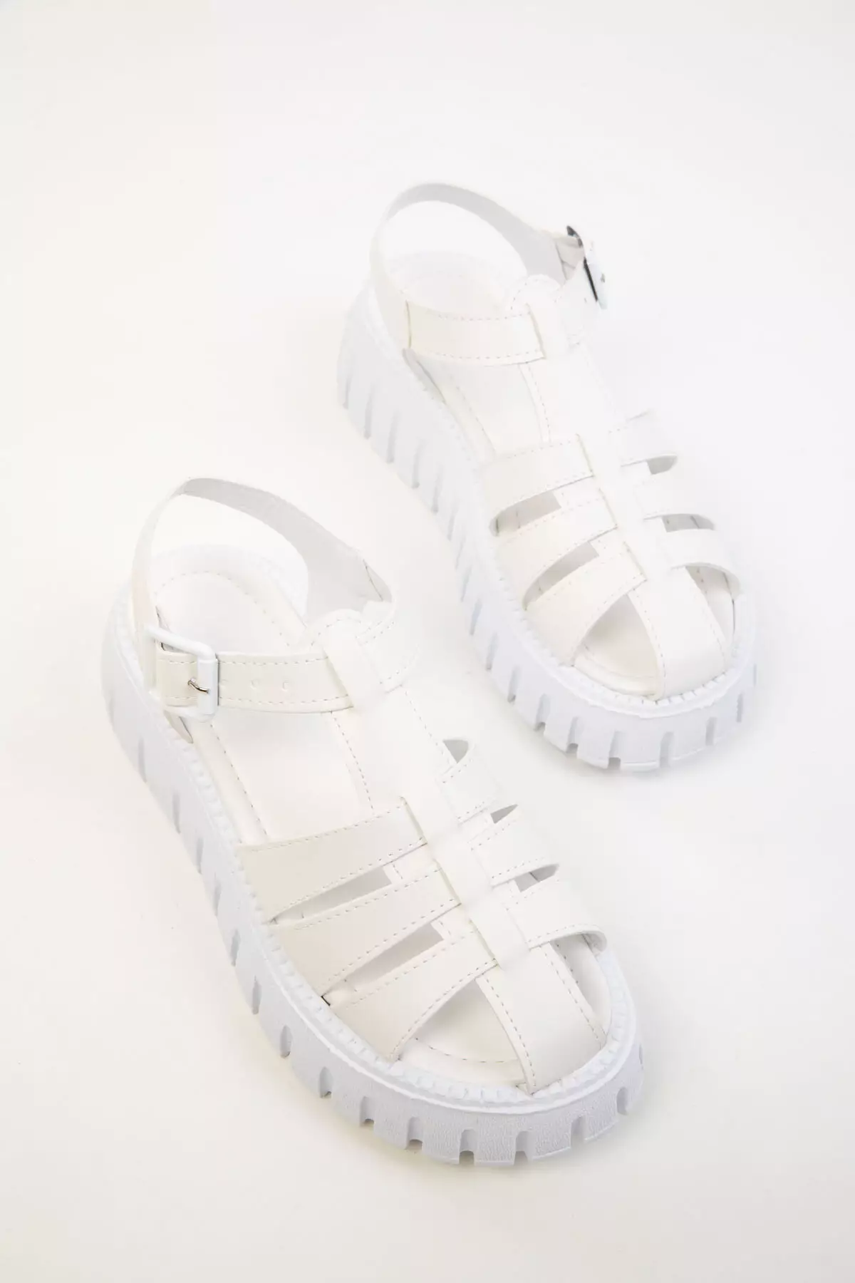 White Women's Sandals 17851