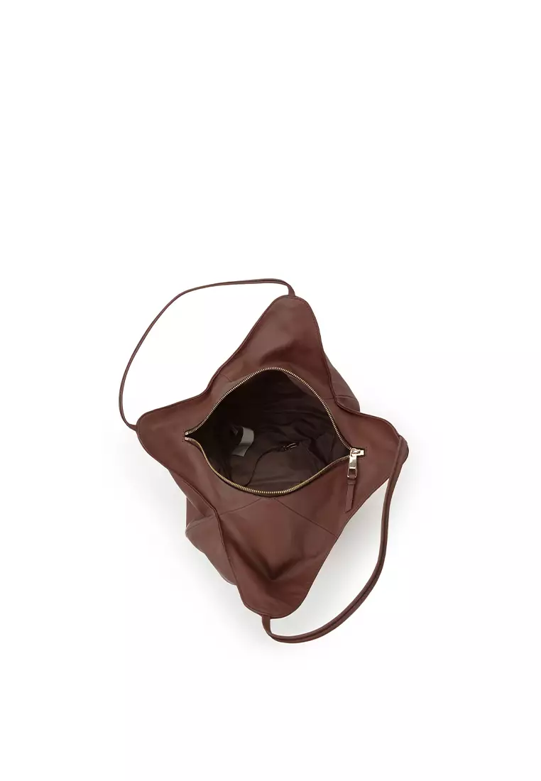 Balloon Hobo Bag - Dark Caramel