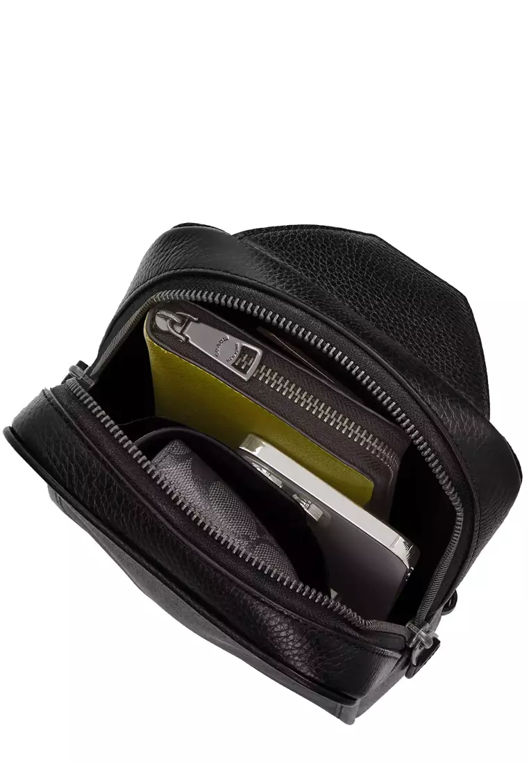 Sullivan Pack In Signature Canvas in Charcoal/ Black CZ397