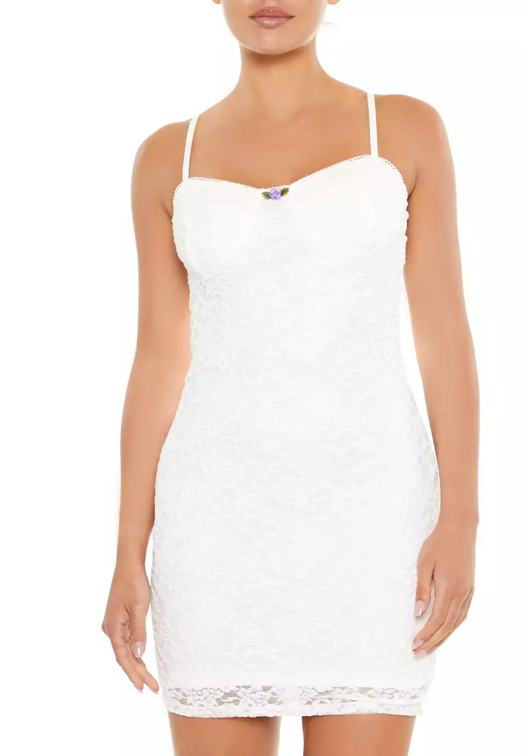 Forever 21 white lace dress clearance