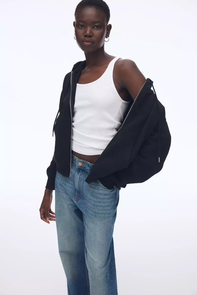 Zip-through hoodie