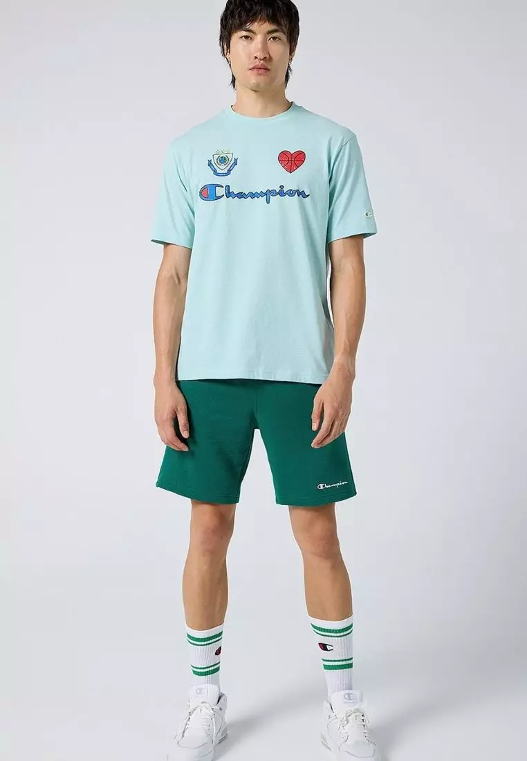 Label-Printed Crewneck T-Shirt