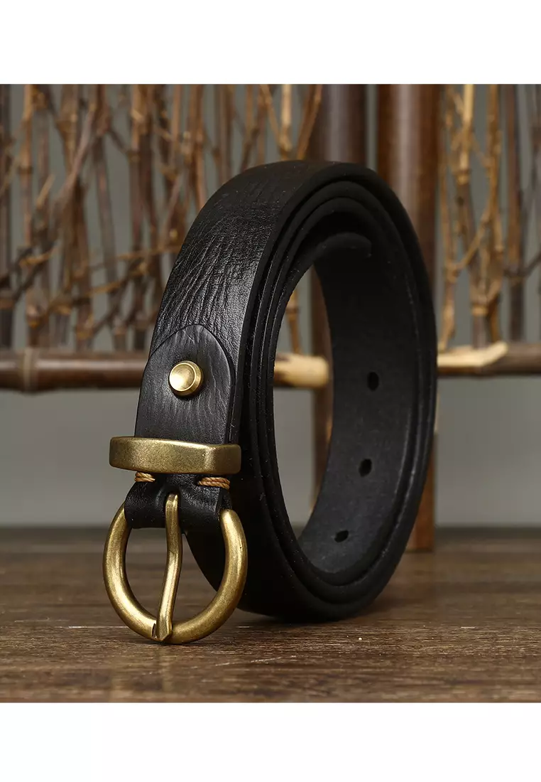 Gold new arrivals circle belt