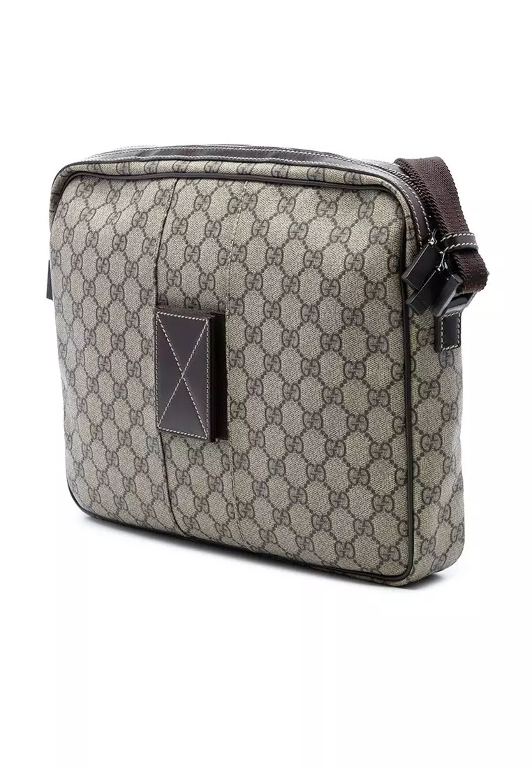 Pre-Loved Gucci Gg Supreme Interlocking G Crossbody