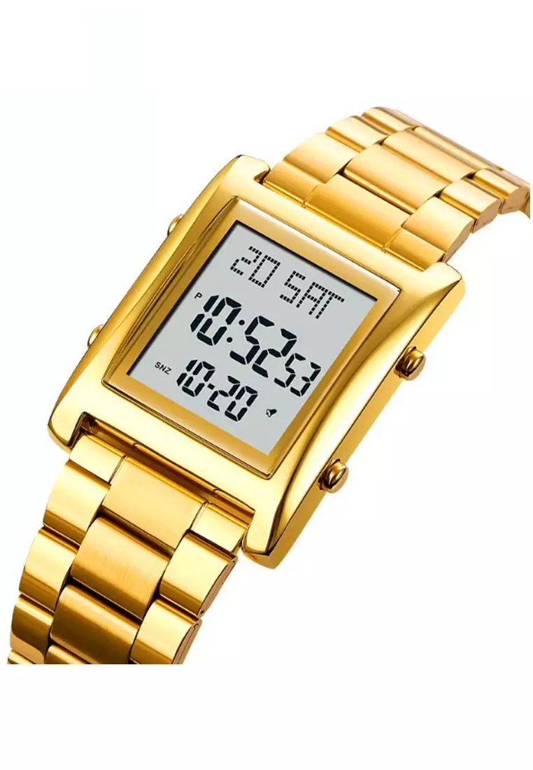 Jam Tangan Digital Pria Waterproof Many Function Strap Tali Material Stainless Steel BY93 ORIGINAL