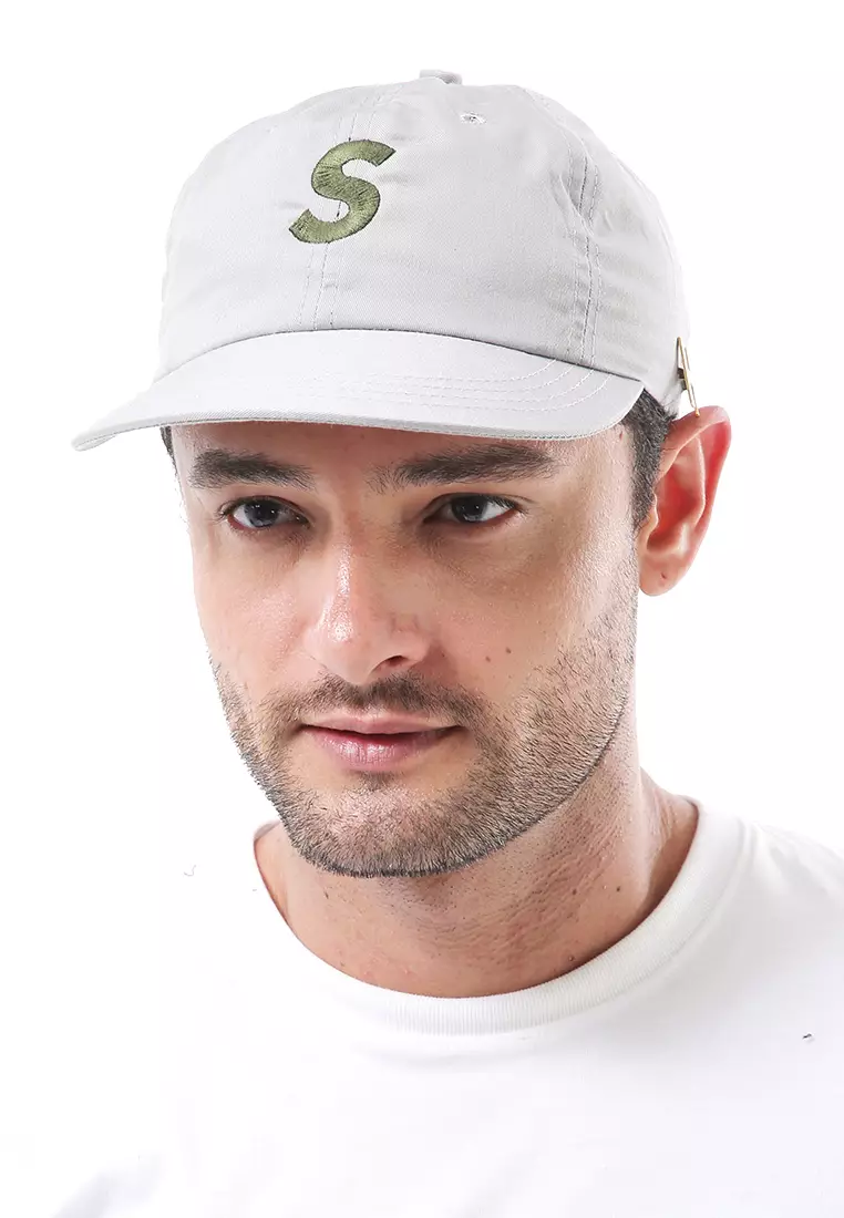 Gemp Topi Snapback Aksesoris Fashion Pria Wanita Bordir Huruf S Resizable Strap Material Drill ORIGINAL - Gray