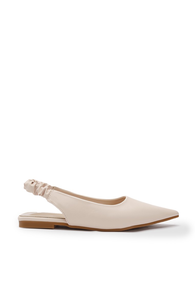 Abbye Pointed Toe Slingback Ballerinas