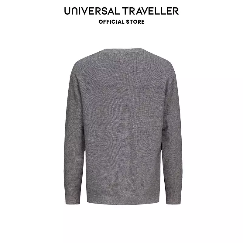 Universal Traveller Waffle Crew Neck Knitted Sweater KS23111