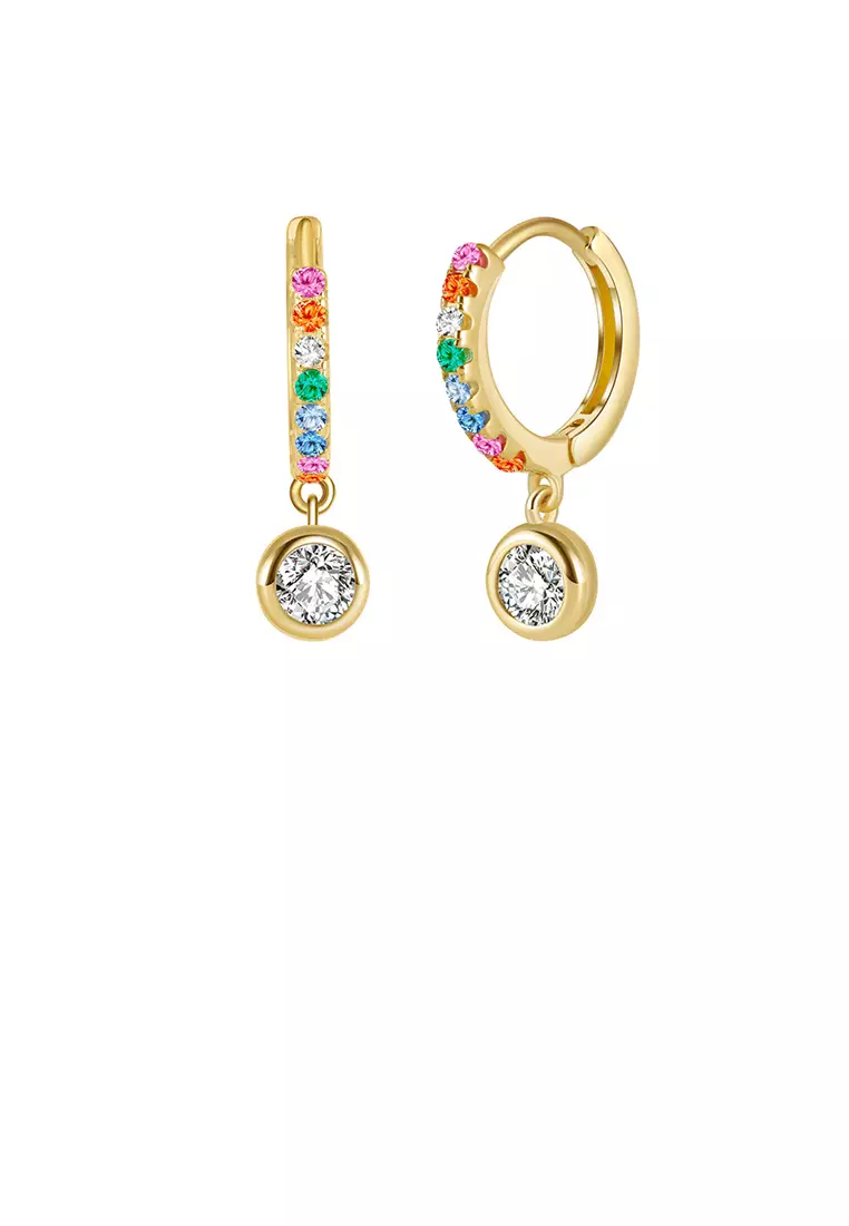 Gold over sterling silver earrings cheap