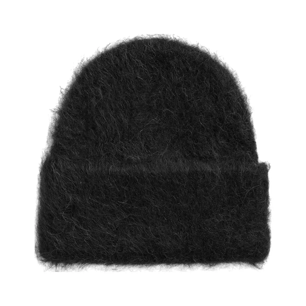 Alpaca Knit Beanie Black