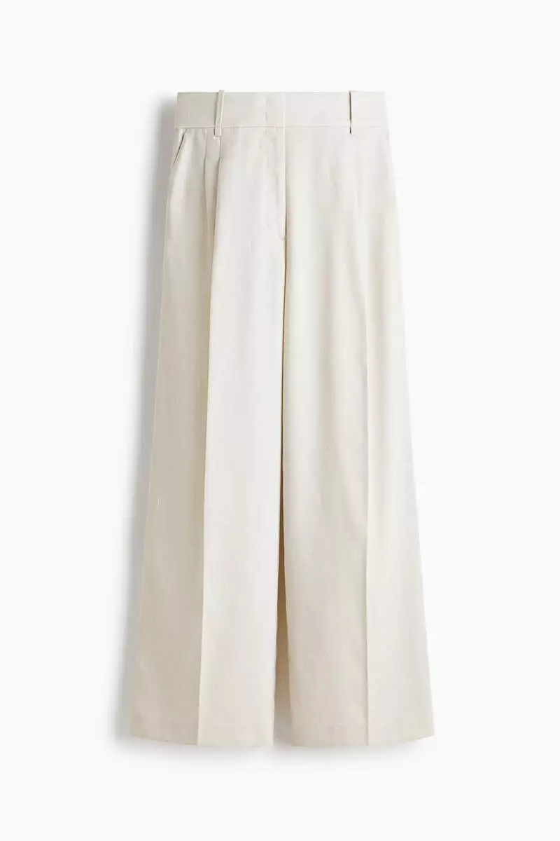 Wide tailored trousers