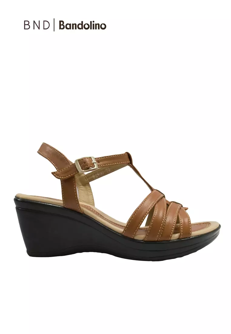 Discount on Bandolino  shoes - SKU: Bnd - Bandolino Stella Wedges 52530 Tan