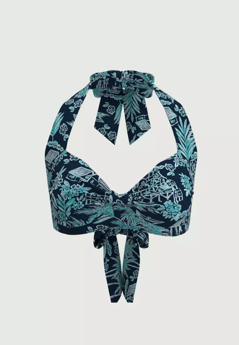 Tropadelic Days Jade Knot Front Bikini Top