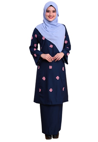 Kurung Happy 04 from Hijrah Couture in Blue