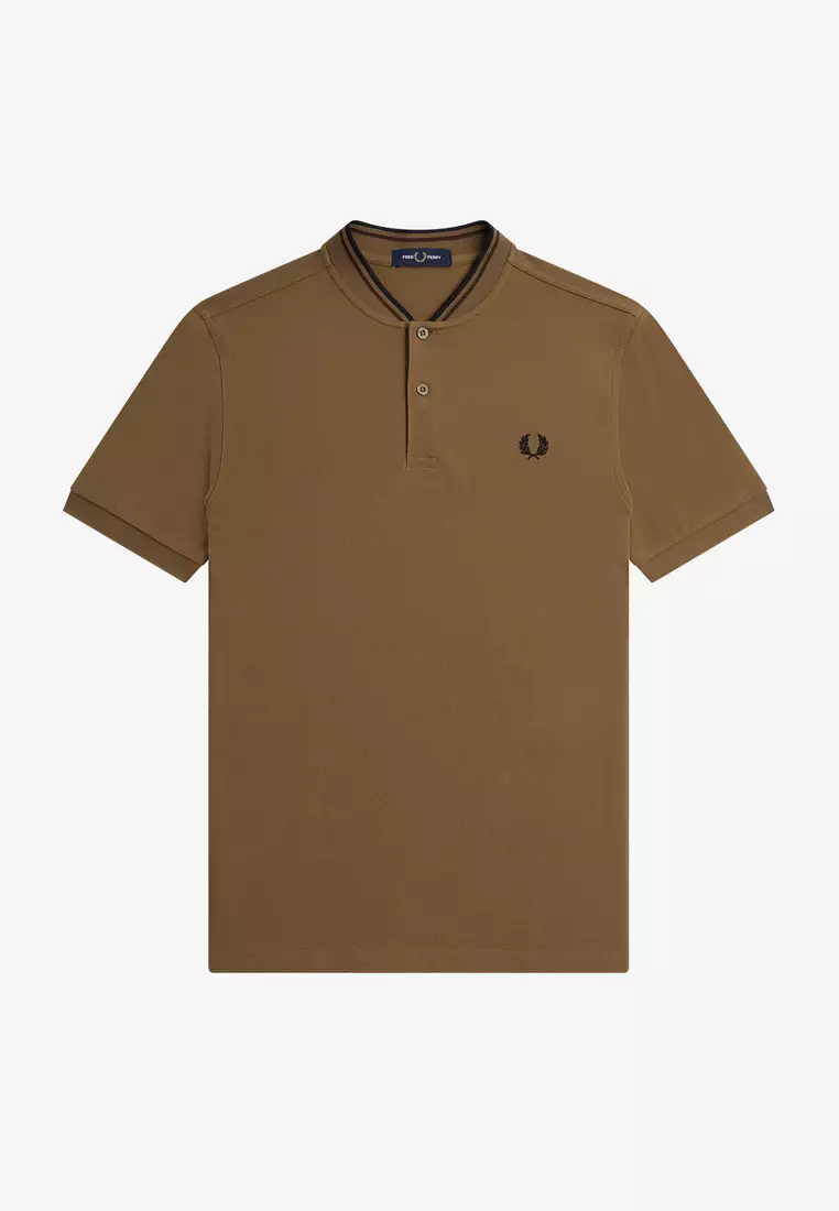 Fred perry bomber collar polo shirt hotsell