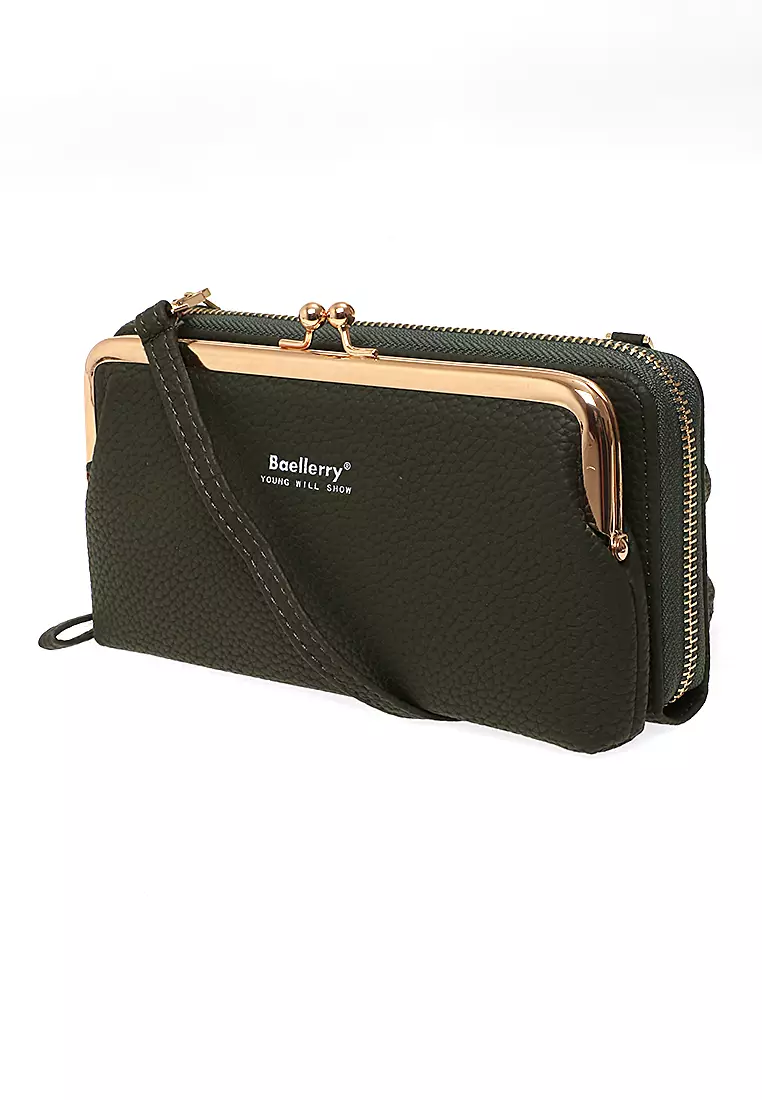 Tas Selempang Wanita Sling Bag Dompet Hp Multifungsi Many Slot Material PU Leather ORIGINAL