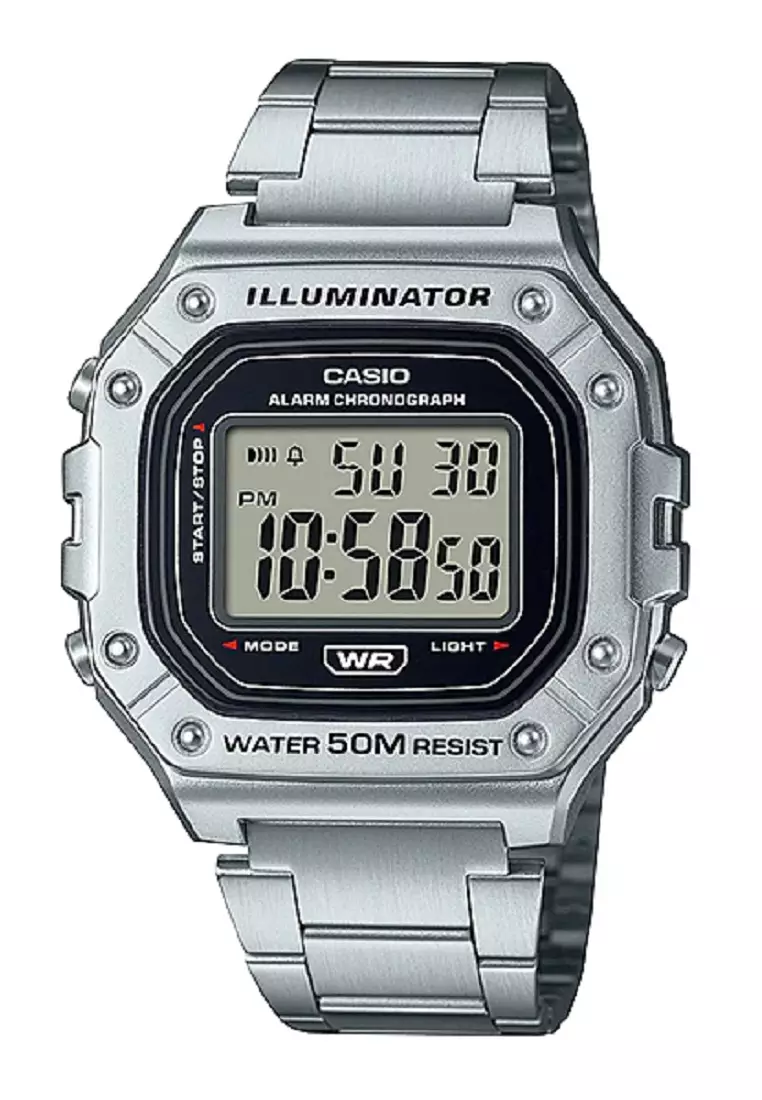 Jam casio silver outlet