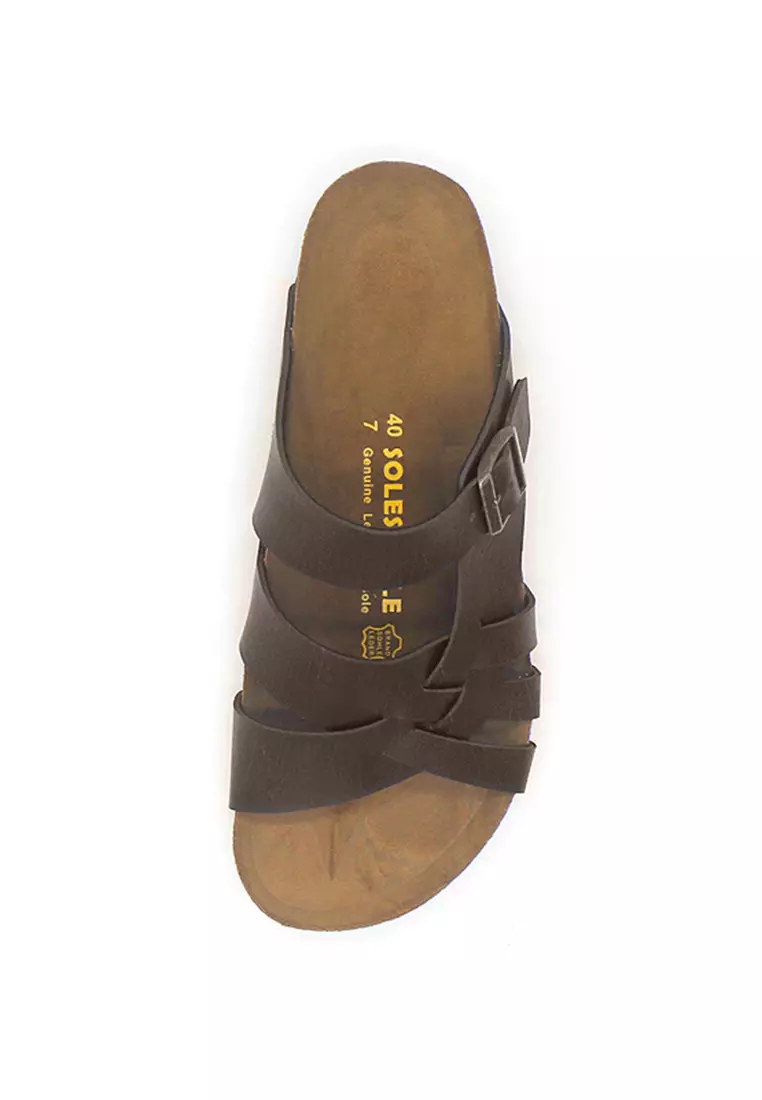 Istanbul - Dark Brown Leather Sandals & Flip Flops