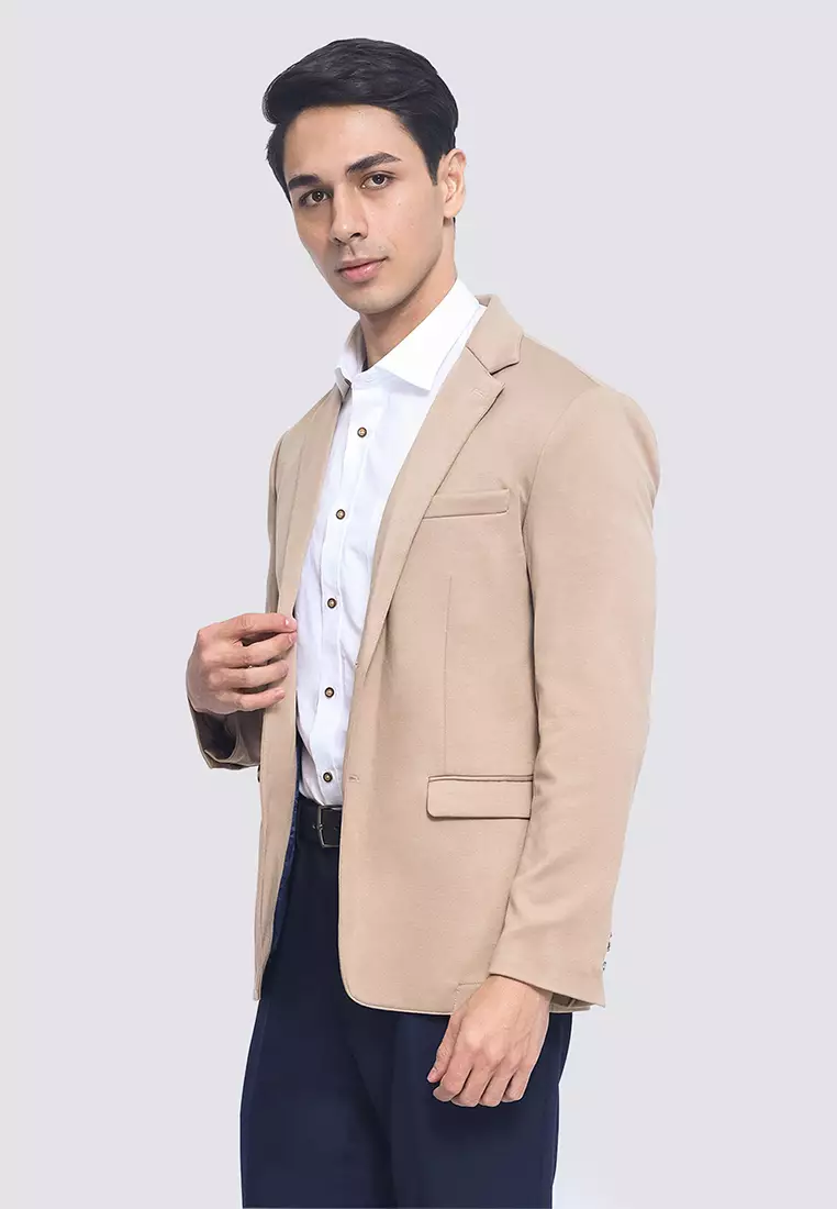 Patterned Unstructed Blazer Jacket