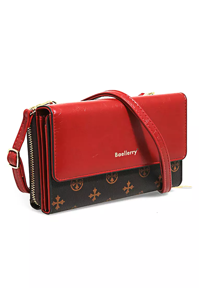 Dompet Wanita Model Panjang Long Wallet With Strap Handle Material Leather ORIGINAL