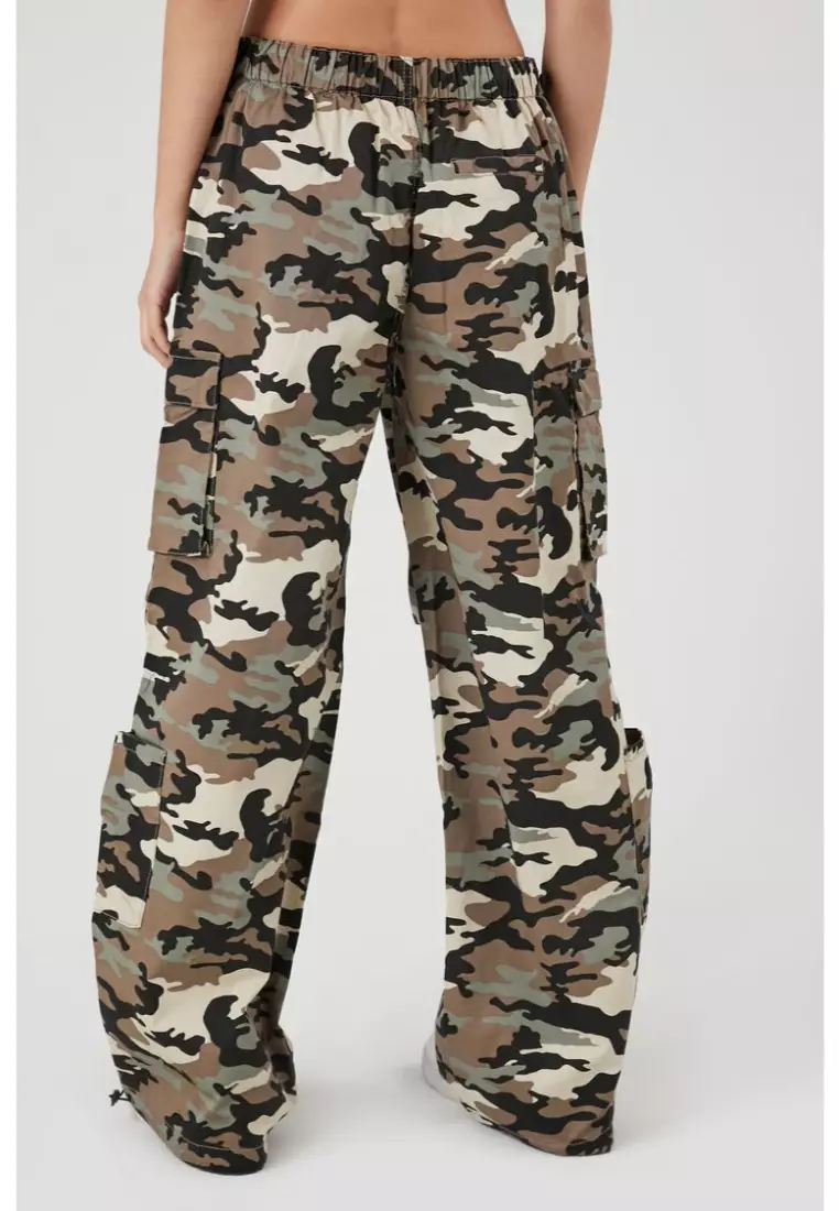 Camo cargo top pants forever 21