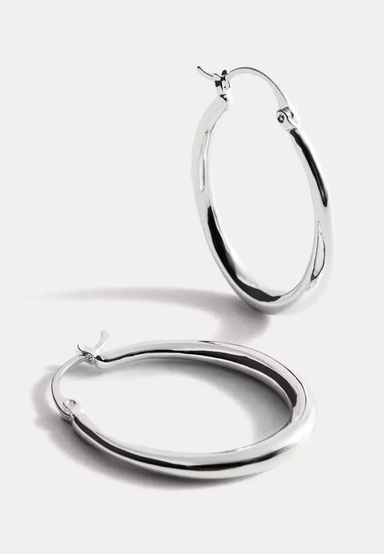 Oval Hoop Earrings