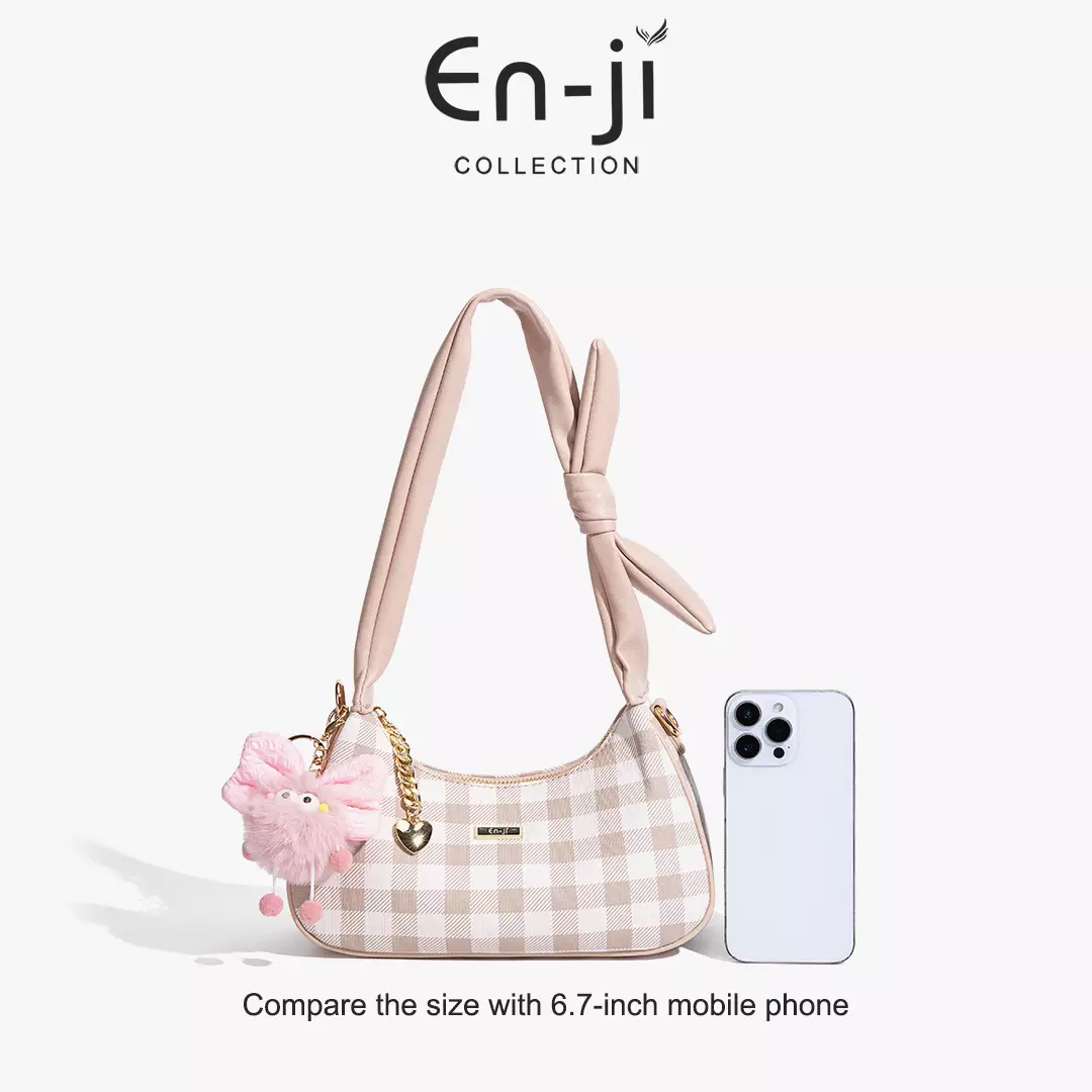 En-ji  Juma Shoulderbag Wanita Warna Jenniepink