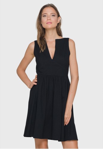 Black Cocktail Midi Dress