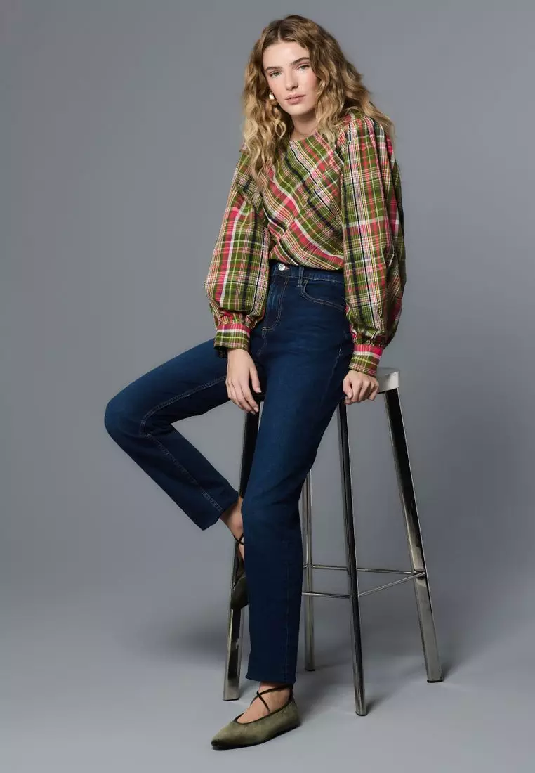 Slim Mid Rise Stretch Jeans