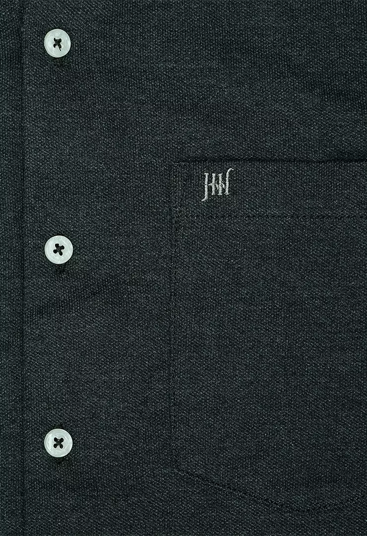 Johnwin - Kemeja Formal Pria - Model Basic - Katun Knitting - Lengan Panjang - Slim Fit - Milan Collection