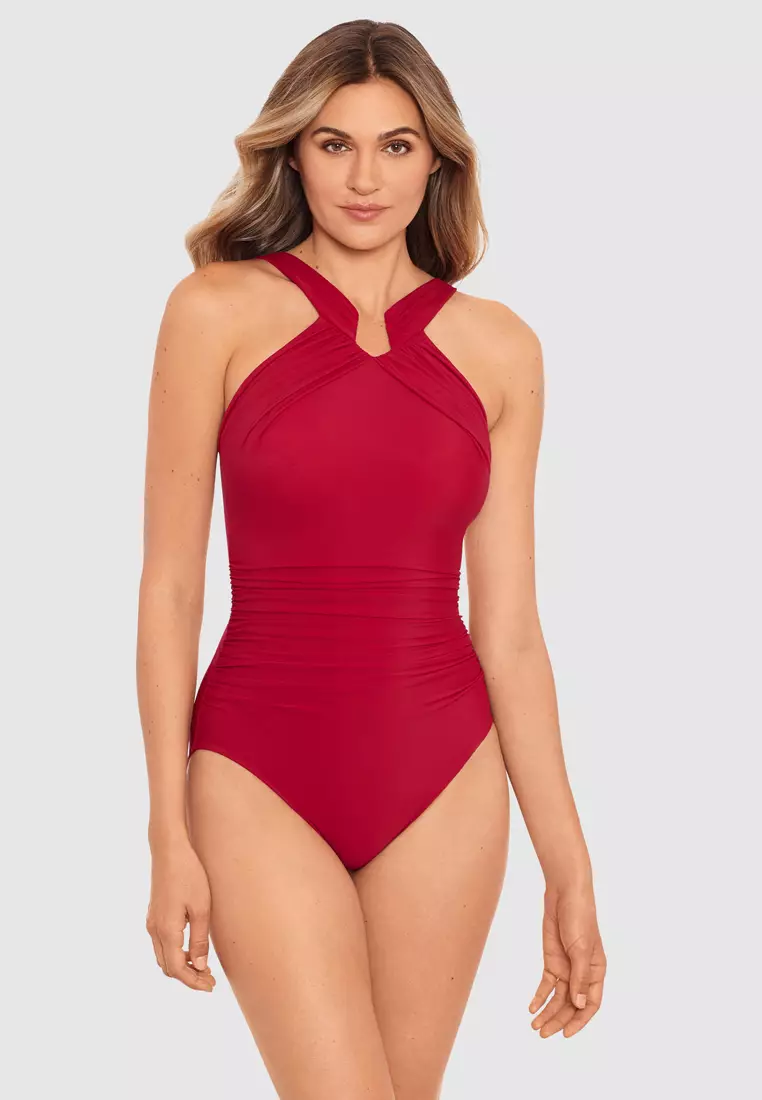 Miraclesuit Swim Aphrodite High Neck Shaping Swimsuit 2024, Buy Miraclesuit  Swim Online