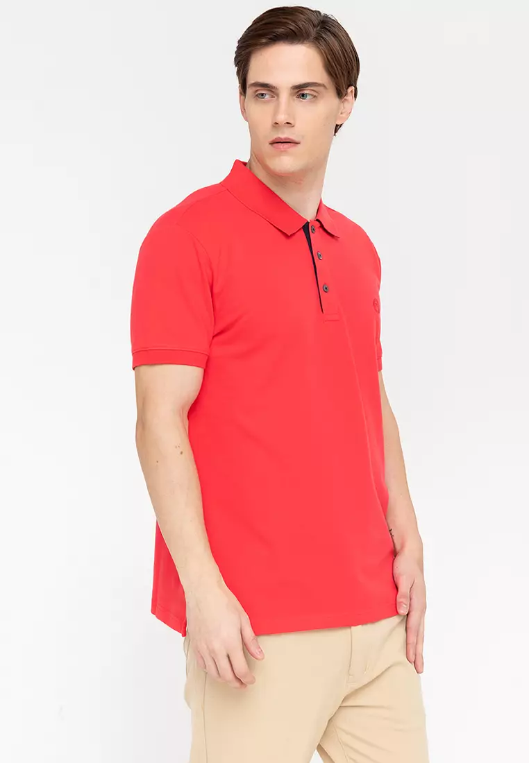 Buy PERRY ELLIS Chest Logo Button Polo Shirt 2025 Online