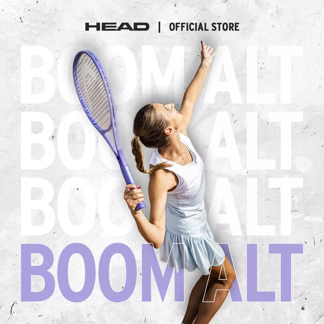 HEAD Tennis Racket Boom MP Alt 2026 (295G) 232406 - Raket Tennis Tanpa Senar FREE Cover Bag