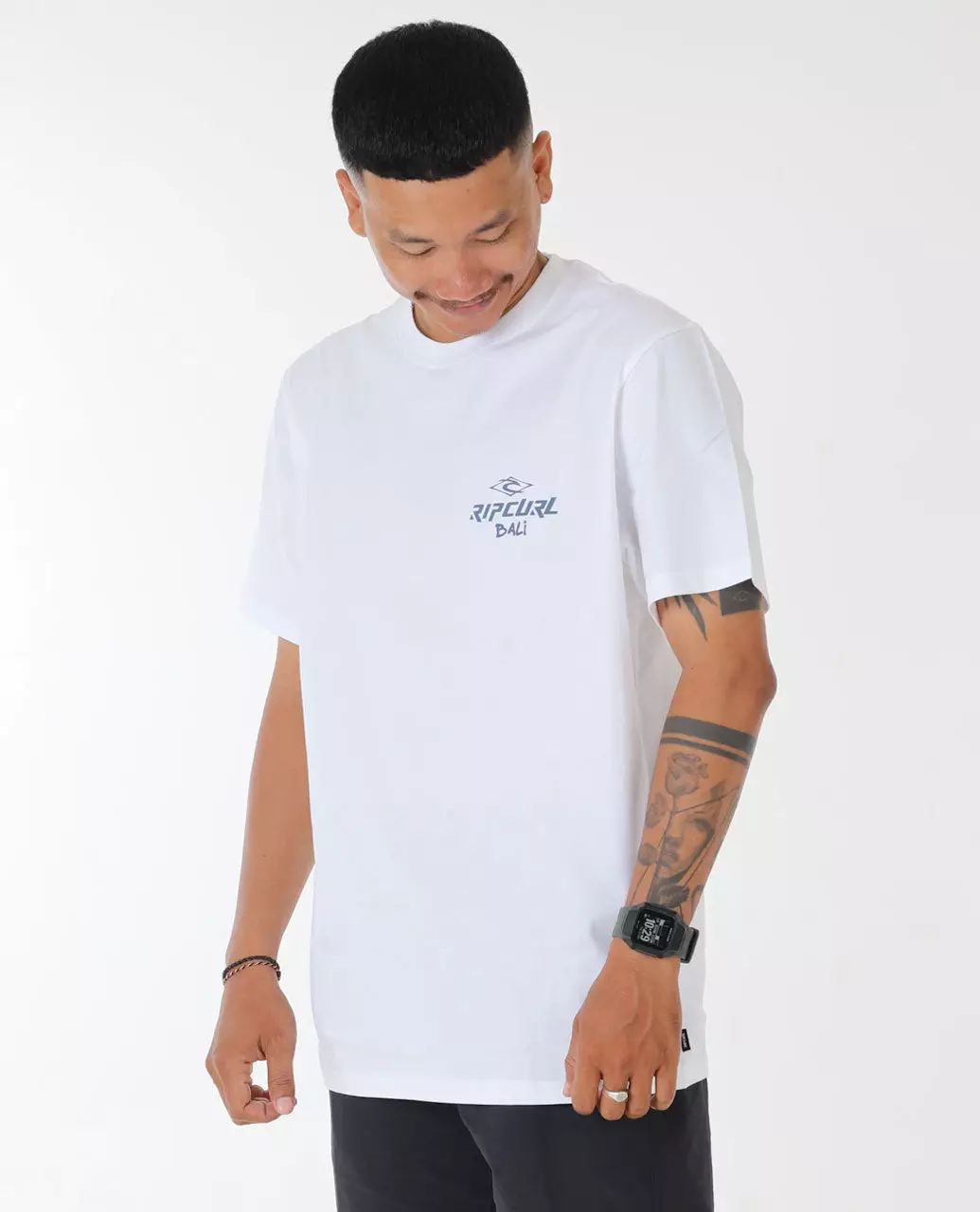 Rip Curl Men Bali Diamond Desto Tee - Optical White Bali