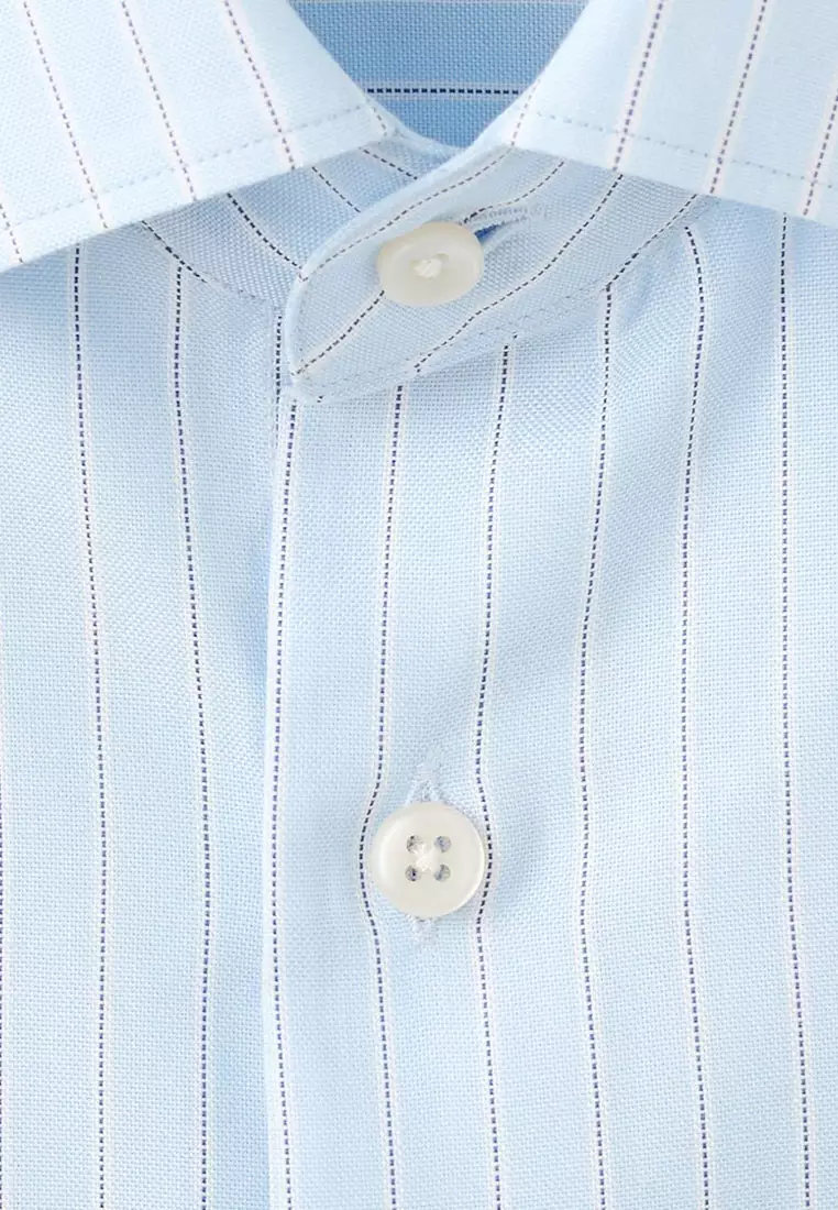 100% Cotton Slim-Fit Striped Shirt