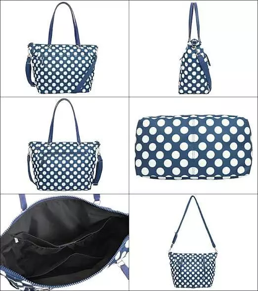 WKR00301 Kate Spade Baby Bag Jae Seaside Dot Blue Multi (460)