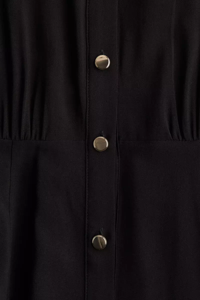 Tie-belt shirt dress