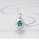 Glamorousky green 925 Sterling Silver Fashion and Elegant Flower Pendant with Cubic Zirconia and Necklace 19846ACACB4AE9GS_3