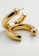 Mango gold Embossed Hoop Earrings 75A48ACECCC405GS_2