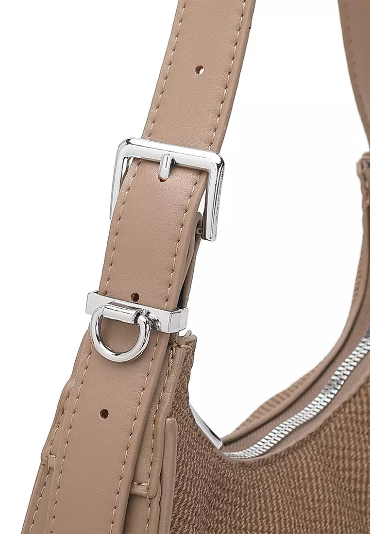 Women's Top Handle Bag / Sling Bag / Crossbody Bag / Shoulder Bag (手拿袋 / 斜孭袋 / 單肩包) - 棕色