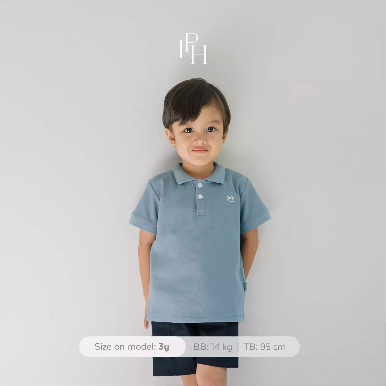 Little Palmerhaus - Basic Polo 12.0 (Kaos Polo Anak) Puff Beige