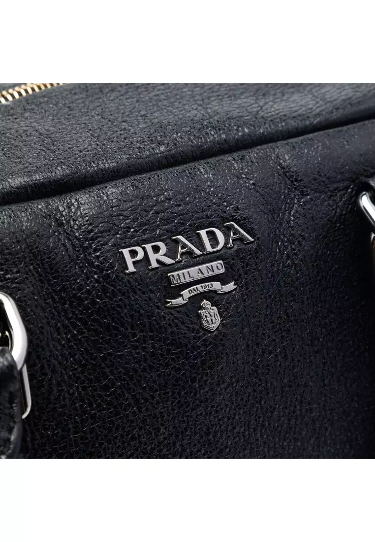 Pre-Loved Prada Cervo Lux Bauletto Handbag