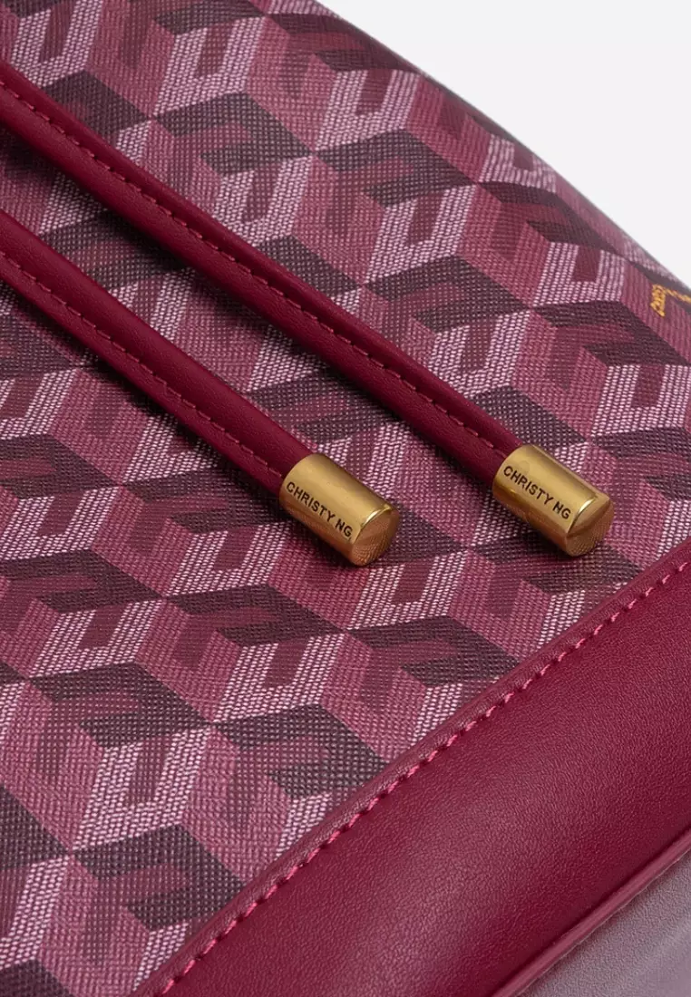 Giorgio Bucket Bag Burgundy