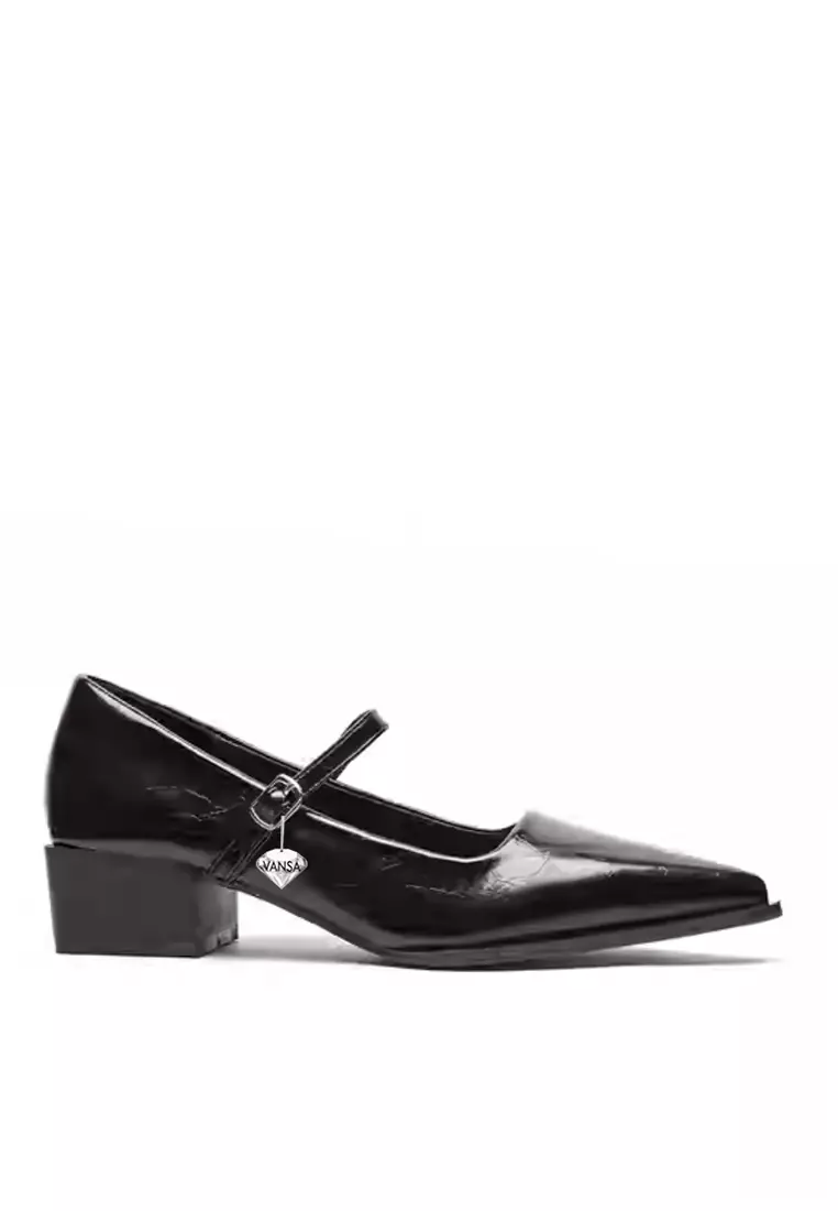 Discount on Twenty Eight Shoes  shoes - SKU: VANSA Pointed Marie Jane Mid Heels VSW-F-C006